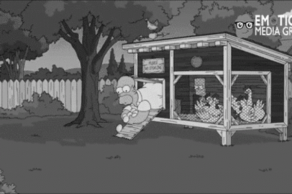 bart y homero robando huevos