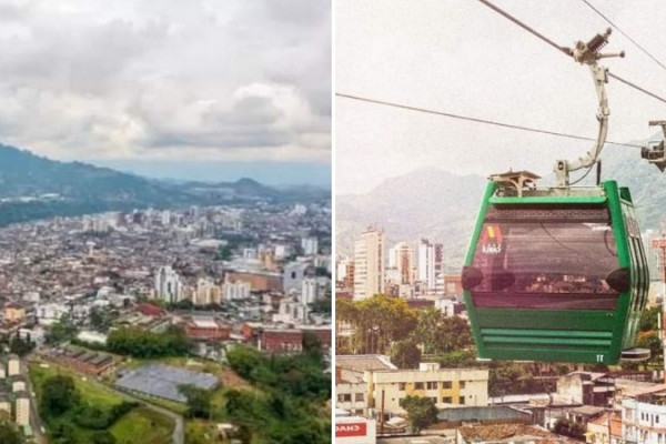 inauguran el cable aereo de transporte publico mas largo de colombia tiene 3 4 kilometros